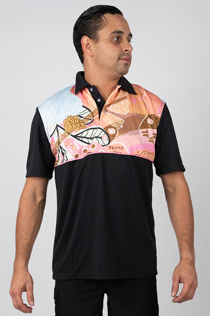 In Their Footsteps NAIDOC WEEK 2023 UPF50+ Bamboo (Moreton) Unisex Polo Shirt