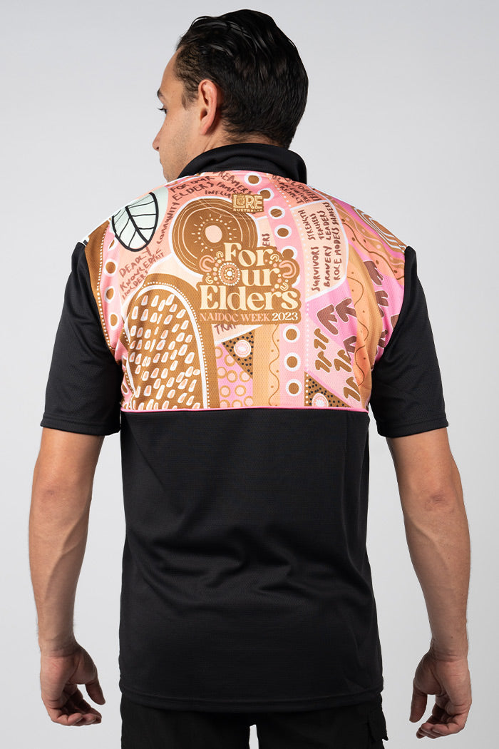 In Their Footsteps NAIDOC WEEK 2023 UPF50+ Bamboo (Moreton) Unisex Polo Shirt