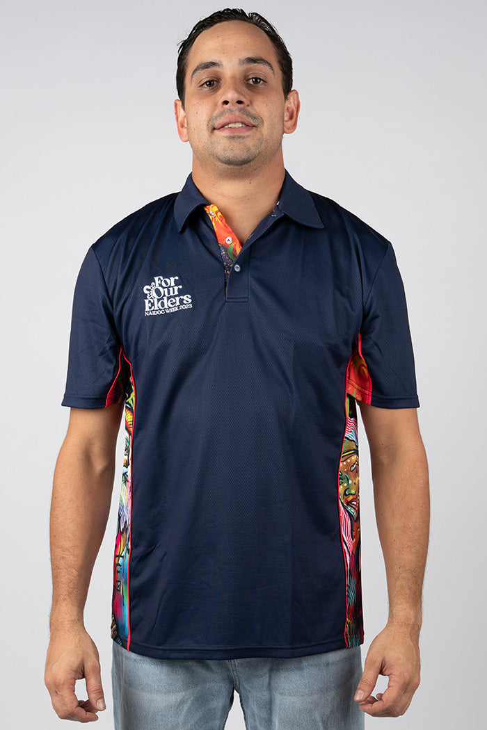 Connecting The Past To A Brighter Future NAIDOC WEEK 2023 UPF50+ Bamboo (Simpson) Unisex Polo Shirt