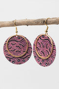 Lappi Lappi Jukurrpa 2 Layer Circle Earrings