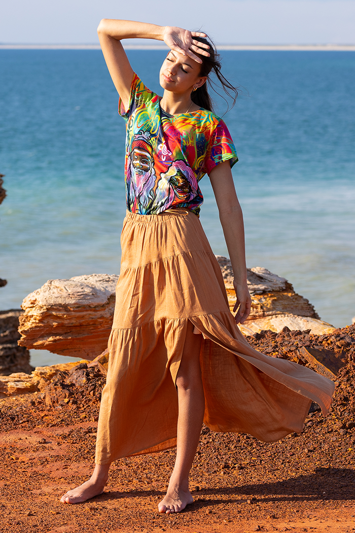 Connecting The Past To A Brighter Future NAIDOC WEEK 2023 Women's Fashion Top