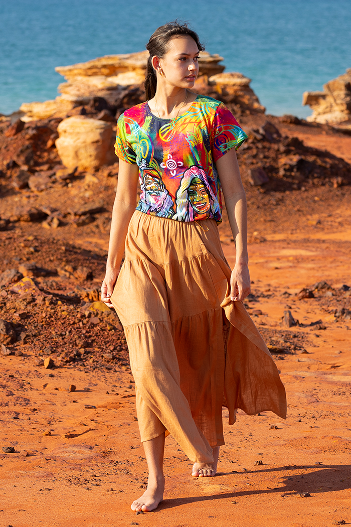 Connecting The Past To A Brighter Future NAIDOC WEEK 2023 Women's Fashion Top