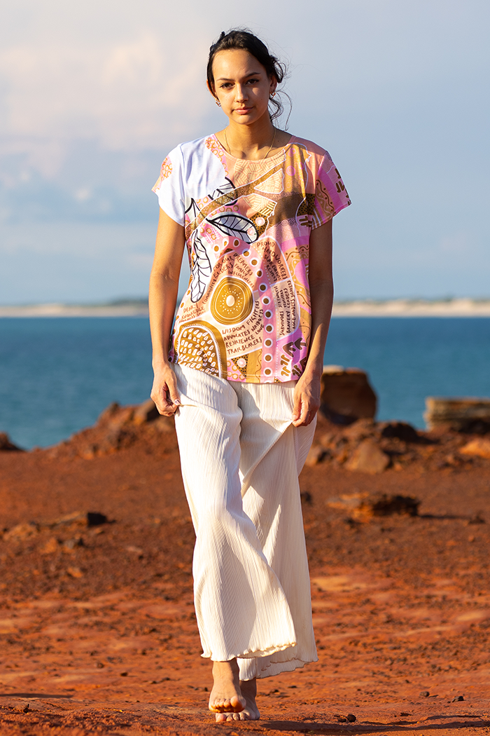 In Their Footsteps NAIDOC WEEK 2023 Women's Fashion Top