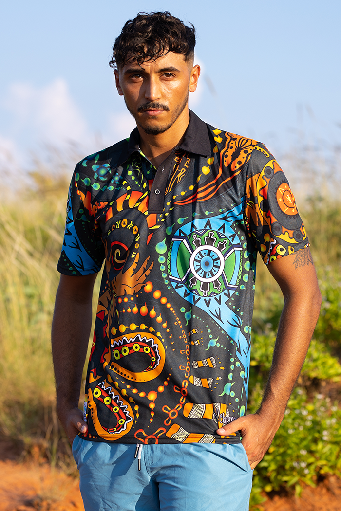 Cultural Healing Recycled Unisex Polo Shirt