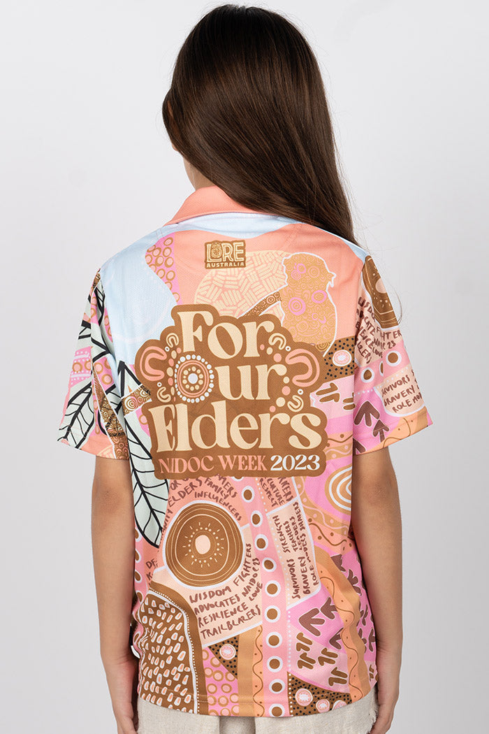 In Their Footsteps NAIDOC WEEK 2023 UPF50+ Kids Polo Shirt