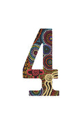 Bindigenous 'Numbers & Letters' Bin Sticker - 20x11cm