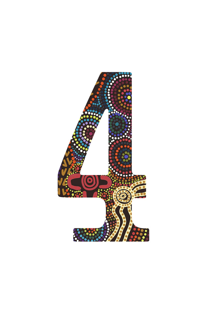 Bindigenous 'Numbers & Letters' Bin Sticker - 20x11cm