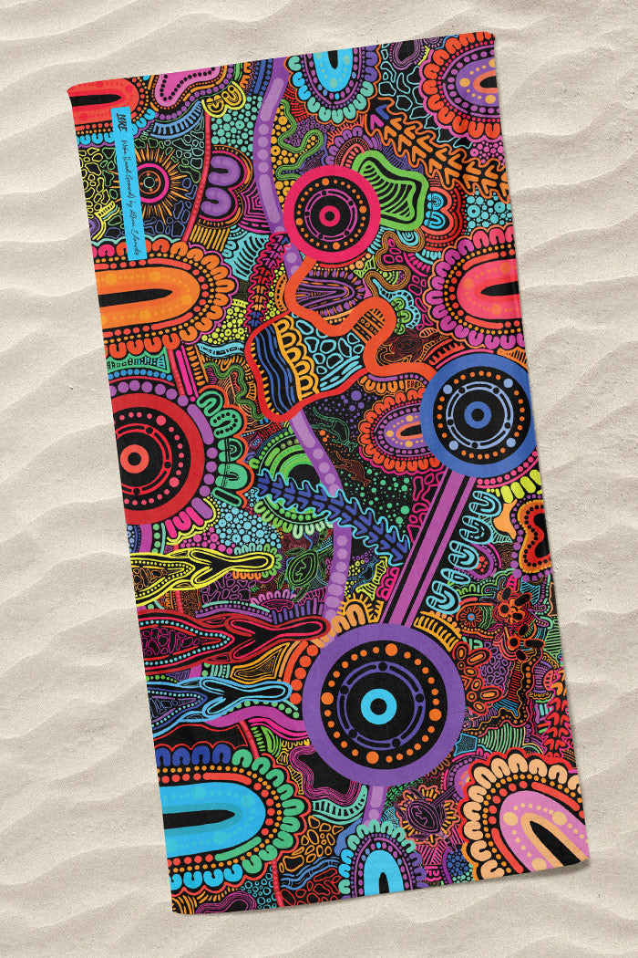 Woka Land-Ground Beach Towel