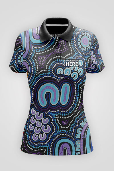 (Custom) Koorrookee 'Grandmother' NAIDOC WEEK 2023 UPF50+ Women's Fitted Polo Shirt