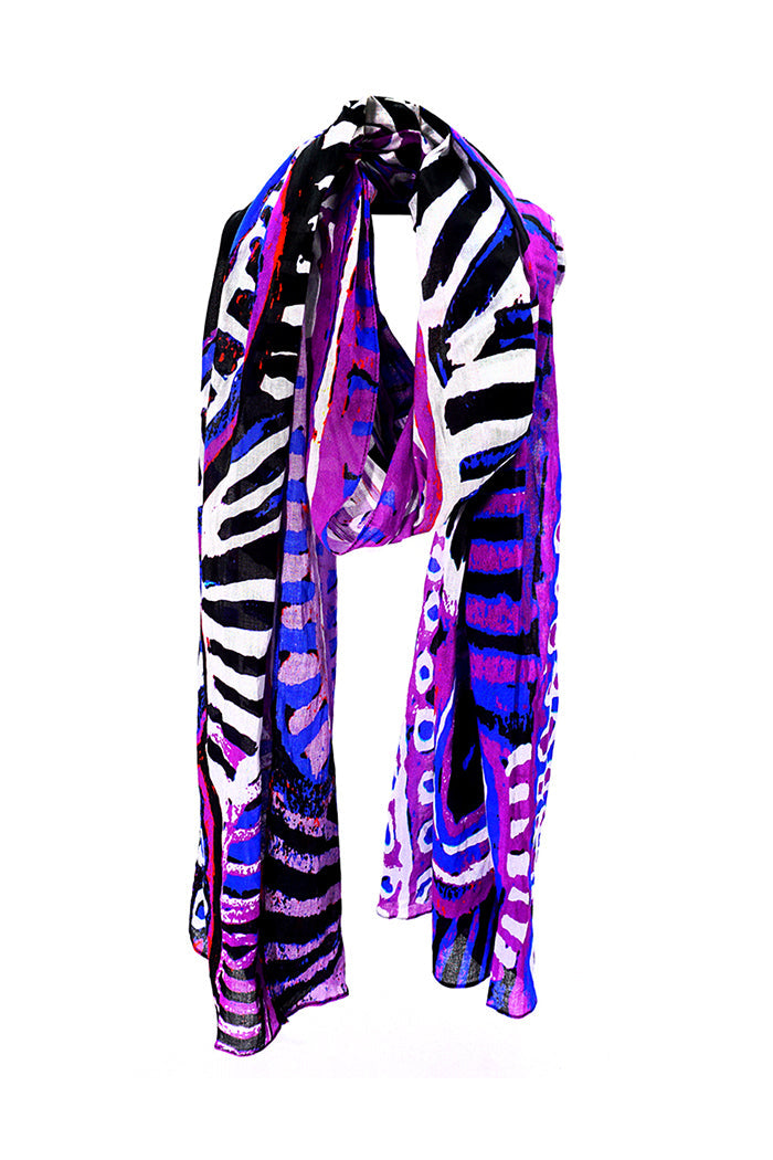 Morris Organic Cotton Scarf (Purple)