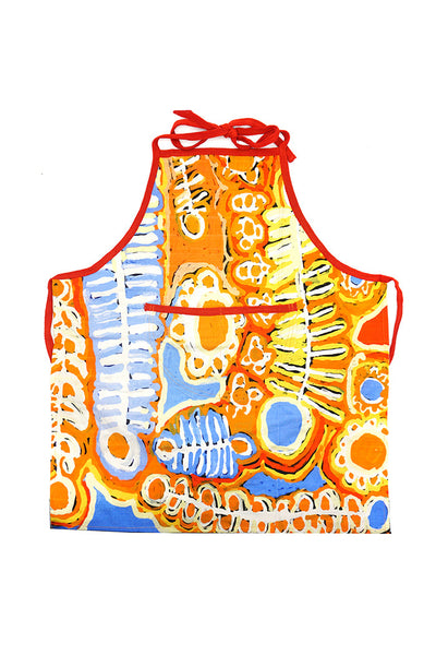 Morris Cotton Apron (Orange)