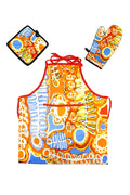 Morris Cotton Apron, Mat and Mitt Kit (Orange)