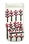 Flemming Embroidered Leather Spectacles Case