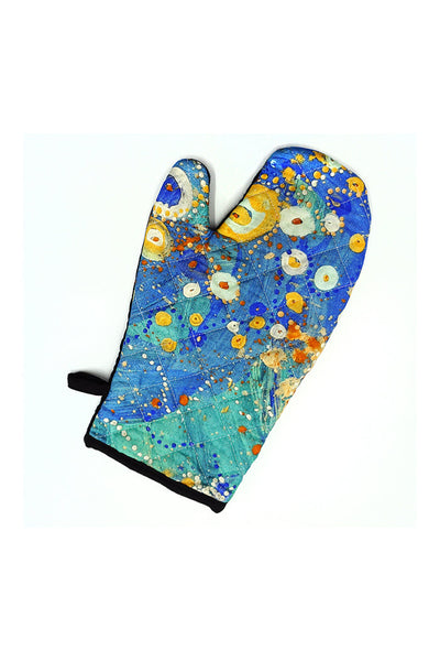 Nelson Cotton Oven Mitt (Blue/Green)