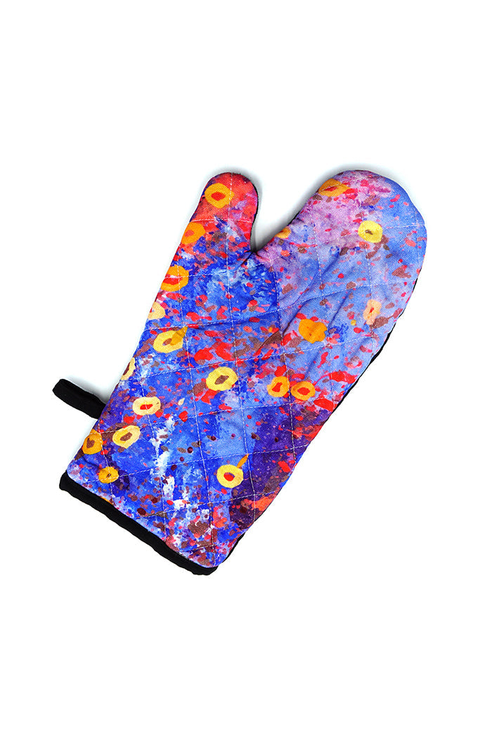 Nelson Cotton Oven Mitt (Red/Blue)