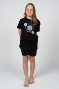 A Woman's Connection Black Cotton Crew Neck Kids T-Shirt