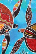Aboriginal Art Bath Sand Free-Turtles Beach Towel-Yarn Marketplace