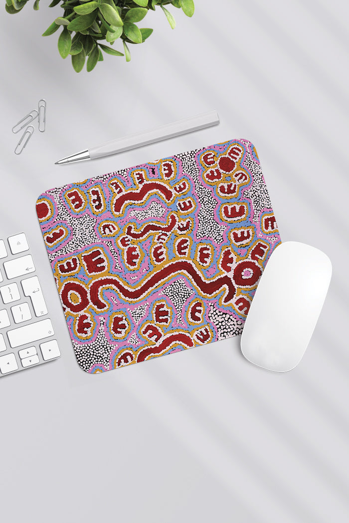 Aboriginal Art Office Supplies Stationery-Brush-tail Possum Mouse Pad-Yarn Marketplace