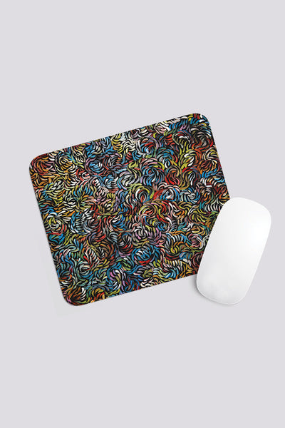 Aboriginal Art Office Supplies Stationery-Purrpalanji (Blue) Mouse Pad-Yarn Marketplace