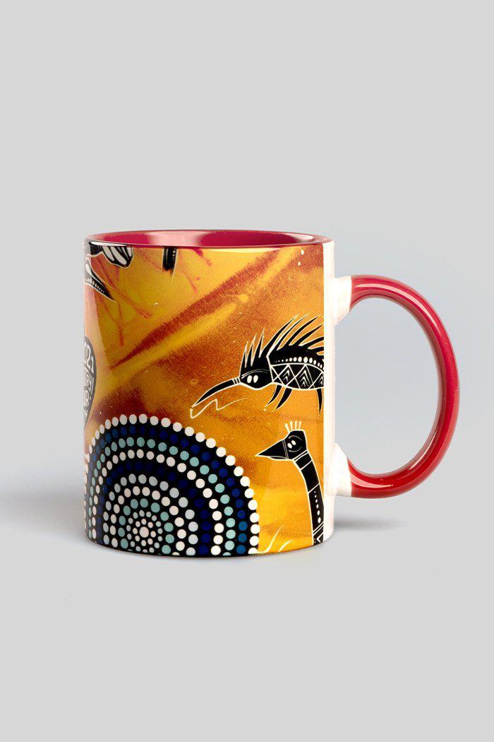 Aboriginal Art Kitchen Warehouse-Backburn Healing Ceramic Coffee Mug-Yarn Marketplace