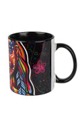 Aboriginal Art Kitchen Warehouse-Nature Girl Spirit Ceramic Coffee Mug-Yarn Marketplace
