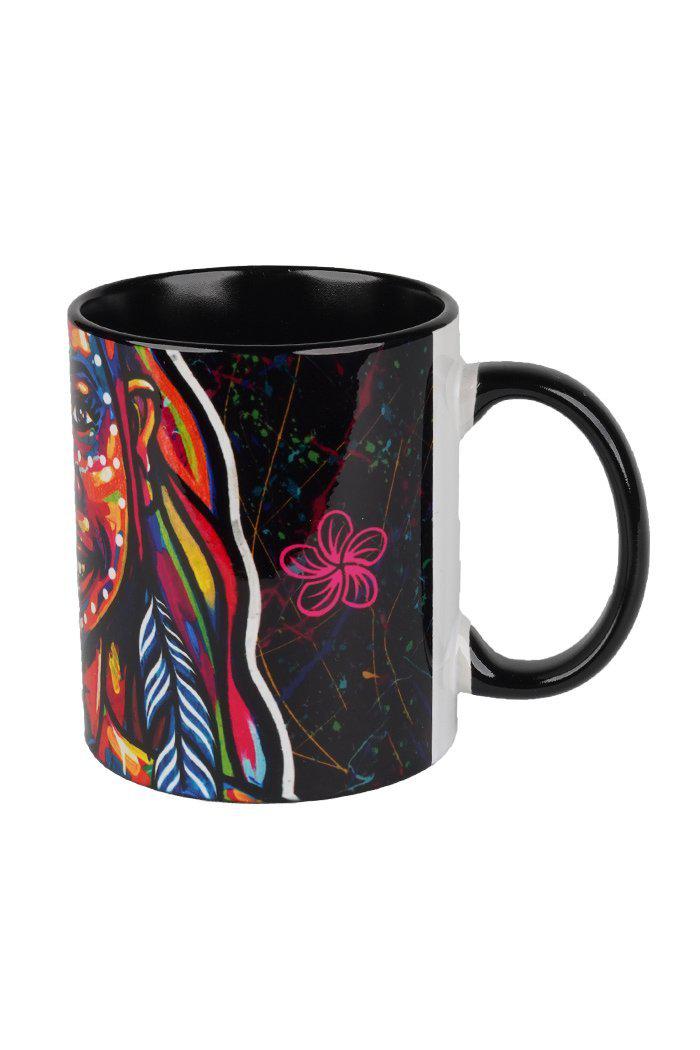 Aboriginal Art Kitchen Warehouse-Nature Girl Spirit Ceramic Coffee Mug-Yarn Marketplace