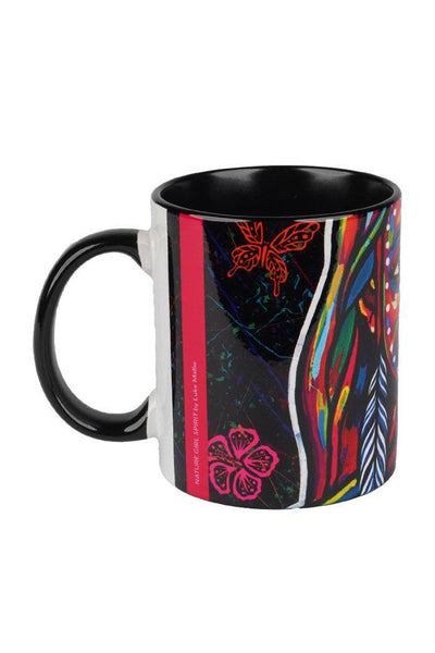 Aboriginal Art Kitchen Warehouse-Nature Girl Spirit Ceramic Coffee Mug-Yarn Marketplace