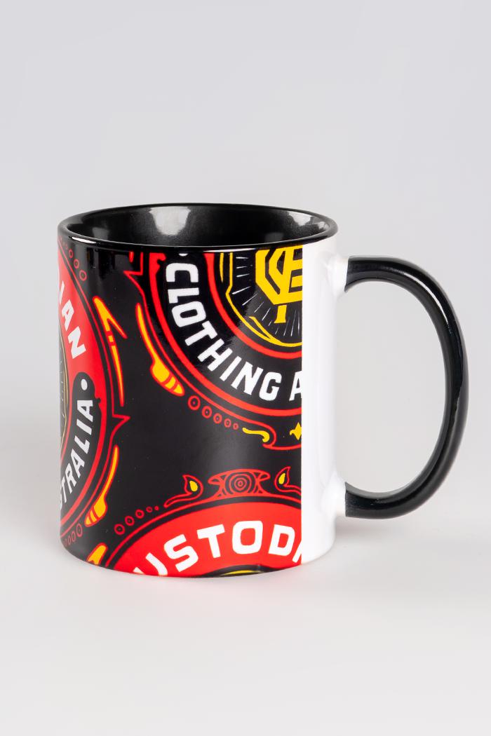 Aboriginal Art Kitchen Warehouse-Vintage College Ceramic Coffee Mug-Yarn Marketplace