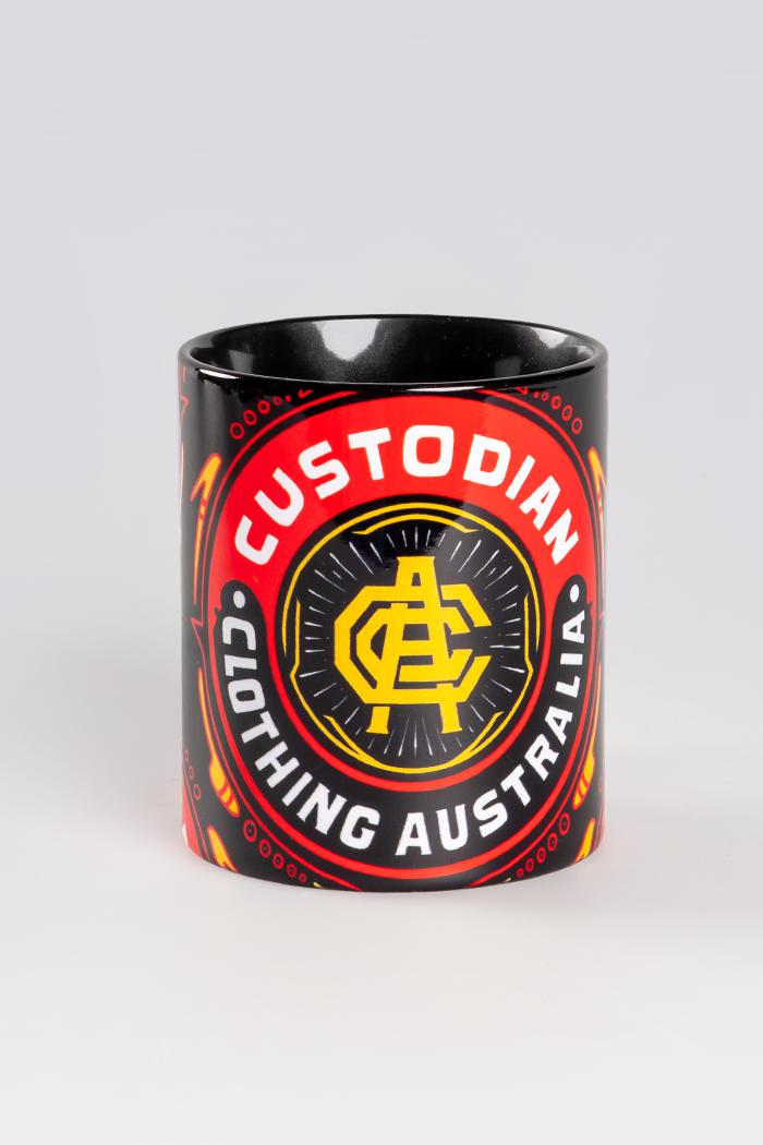 Aboriginal Art Kitchen Warehouse-Vintage College Ceramic Coffee Mug-Yarn Marketplace