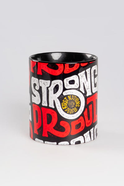 Aboriginal Art Kitchen Warehouse-Vintage Strong & Proud Ceramic Coffee Mug-Yarn Marketplace