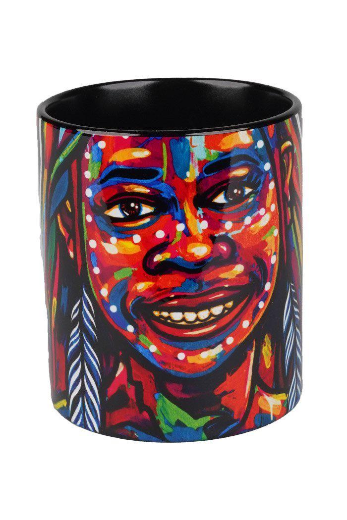 Aboriginal Art Kitchen Warehouse-Luke Mallie Ceramic Coffee Mug Collection (4 Pack)-Yarn Marketplace