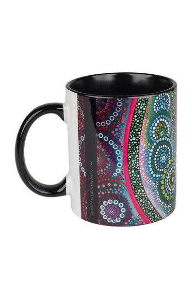 Aboriginal Art Kitchen Warehouse-Sheldon Lee Ceramic Coffee Mug Collection (4 Pack)-Yarn Marketplace