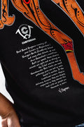 Aboriginal Art Clothing-Maree Black Cotton Crew Neck Women's T-Shirt-Yarn Marketplace