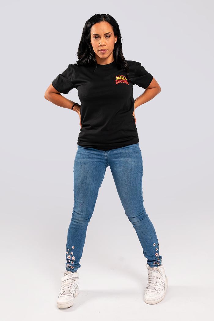 Aboriginal Art Clothing-Vintage Sacred Ground Classic Black Cotton Crew Neck Unisex T-Shirt-Yarn Marketplace