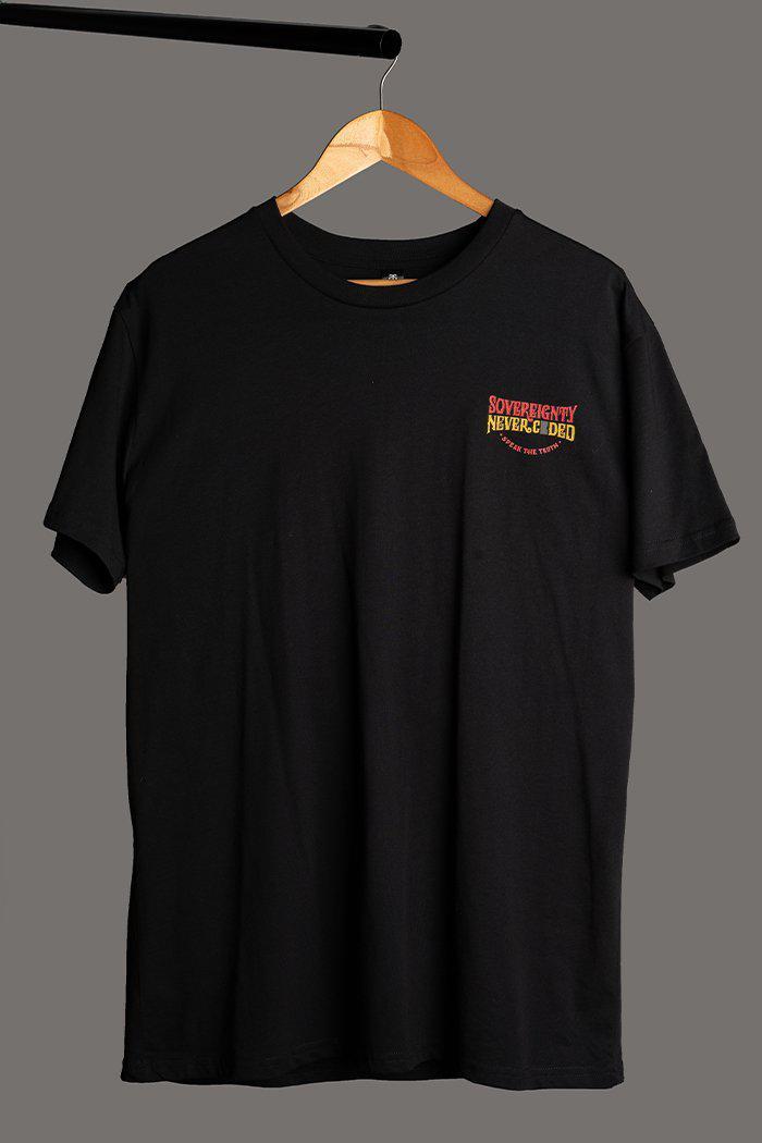 Aboriginal Art Clothing-Vintage Speak The Truth Classic Black Cotton Crew Neck Unisex T-Shirt-Yarn Marketplace