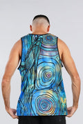 Aboriginal Art Clothing-Yalingbila Balgany Men's Singlet-Yarn Marketplace