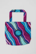 Aboriginal Art Australia-Jara Yaganya Fold-Up Reusable Shopping Bag-Yarn Marketplace