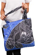 Aboriginal Art Australia-Lagaw Danalaig Fold-Up Reusable Shopping Bag-Yarn Marketplace