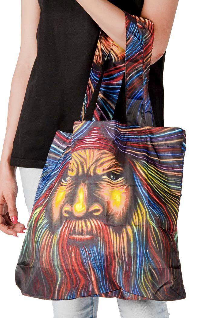 Aboriginal Art Australia-Spirit Of Biami Fold-Up Reusable Shopping Bag-Yarn Marketplace