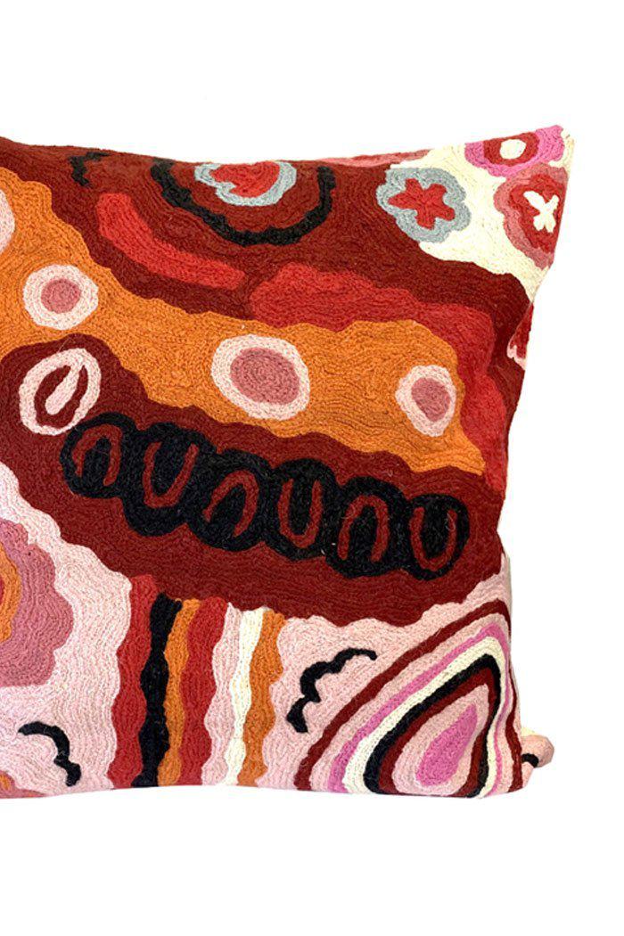 Aboriginal Art Home Decor-Adamson Wool Cushion Cover 30x30 cm-Yarn Marketplace