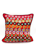 Aboriginal Art Home Decor-Kulyuru Cotton Cushion Cover 51x51 cm-Yarn Marketplace