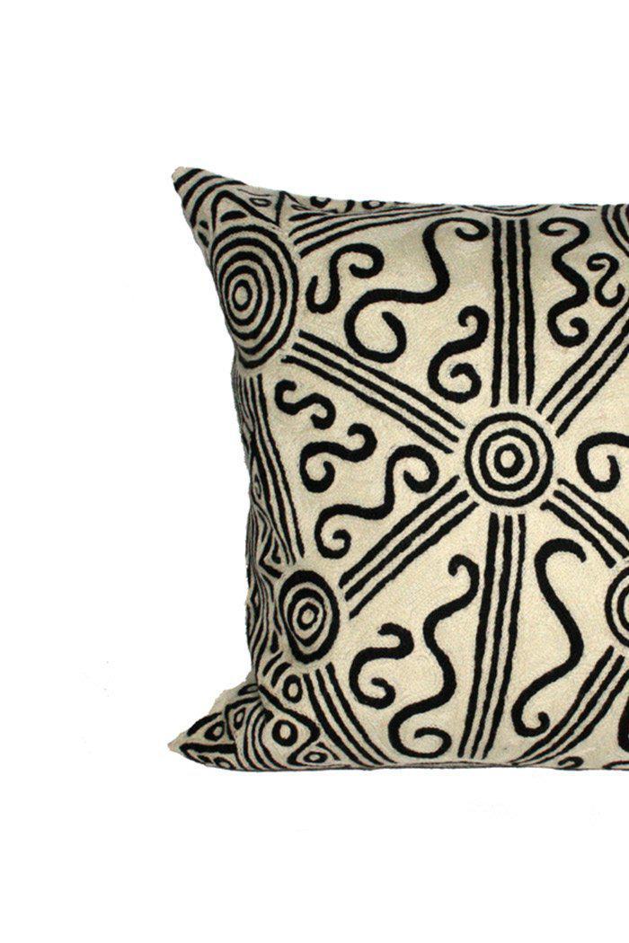 Aboriginal Art Home Decor-Napangardi Wool Cushion Cover 51x51 cm-Yarn Marketplace