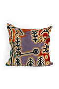 Aboriginal Art Home Decor-Stewart Wool Cushion Cover 51x51 cm-Yarn Marketplace