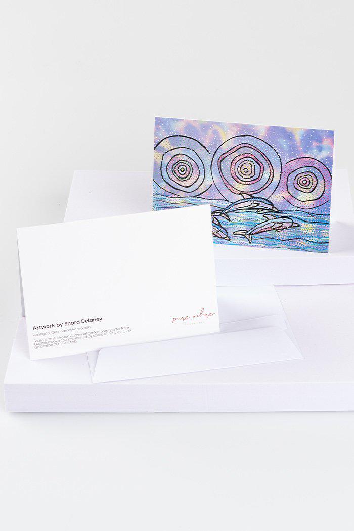 Aboriginal Art Gift Shop-Shara Delaney Greeting Cards (5 Pack)-Yarn Marketplace