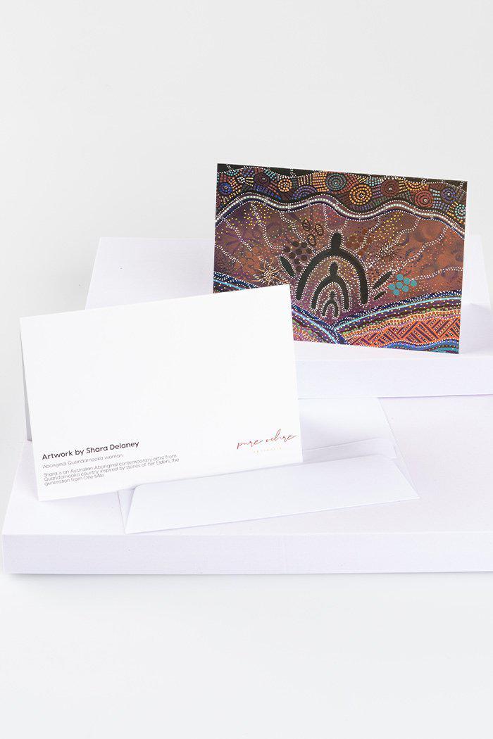 Aboriginal Art Gift Shop-Shara Delaney Greeting Cards (5 Pack)-Yarn Marketplace