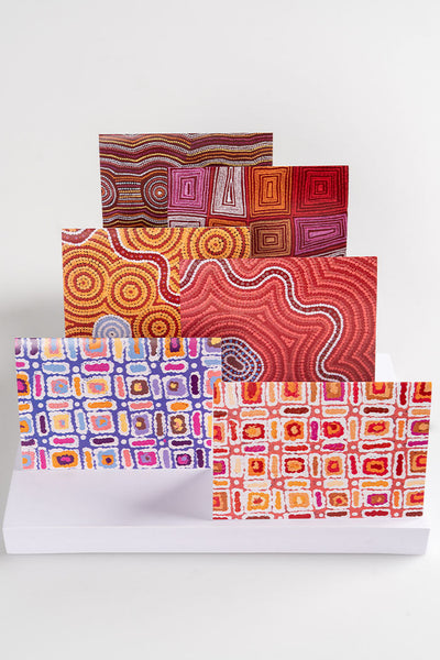 Aboriginal Art Gift Shop-Warlukurlangu Greeting Cards (6 Pack)-Yarn Marketplace