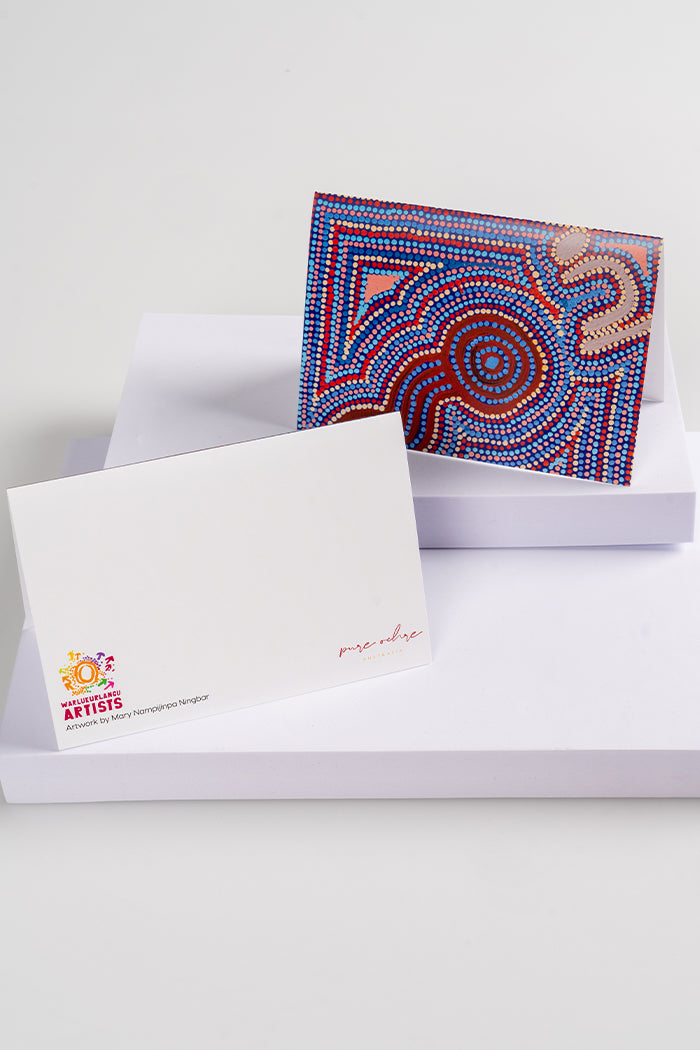 Aboriginal Art Gift Shop-Warlukurlangu Greeting Cards (6 Pack) Theme 2-Yarn Marketplace