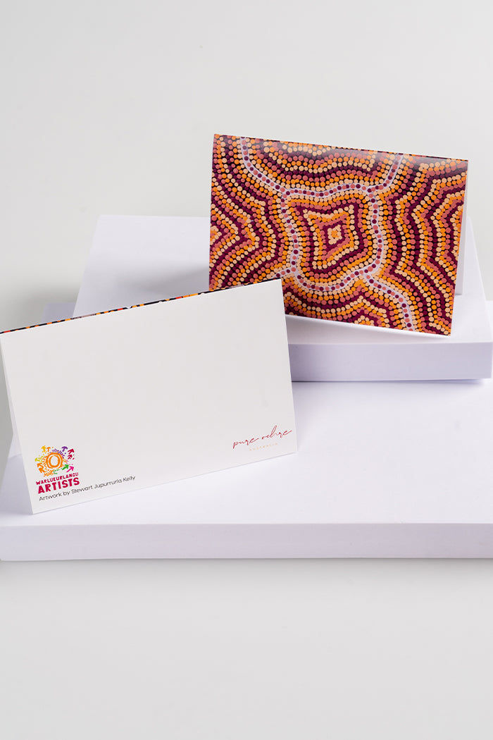 Aboriginal Art Gift Shop-Warlukurlangu Greeting Cards (6 Pack) Theme 2-Yarn Marketplace