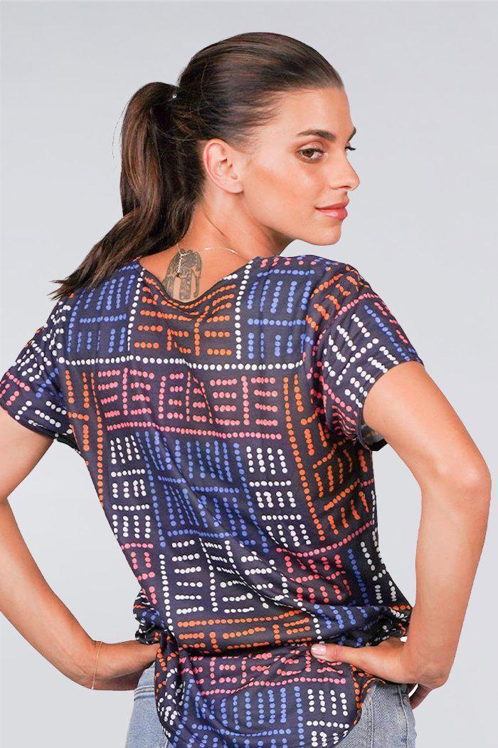 Aboriginal Art Clothing-Bush Food Women's Fashion Top-Yarn Marketplace