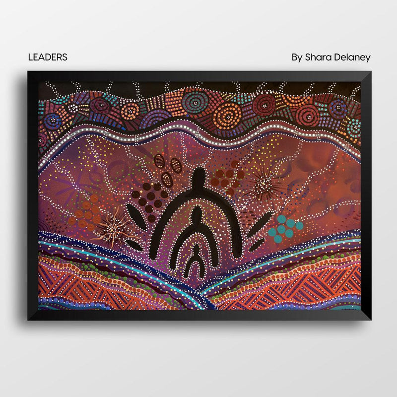 Aboriginal Art Clothing-Leaders Women's Fashion Top-Yarn Marketplace